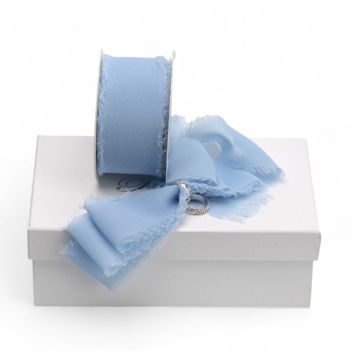 NASTRO SFRANGIATO 40MMX15MT CELESTE